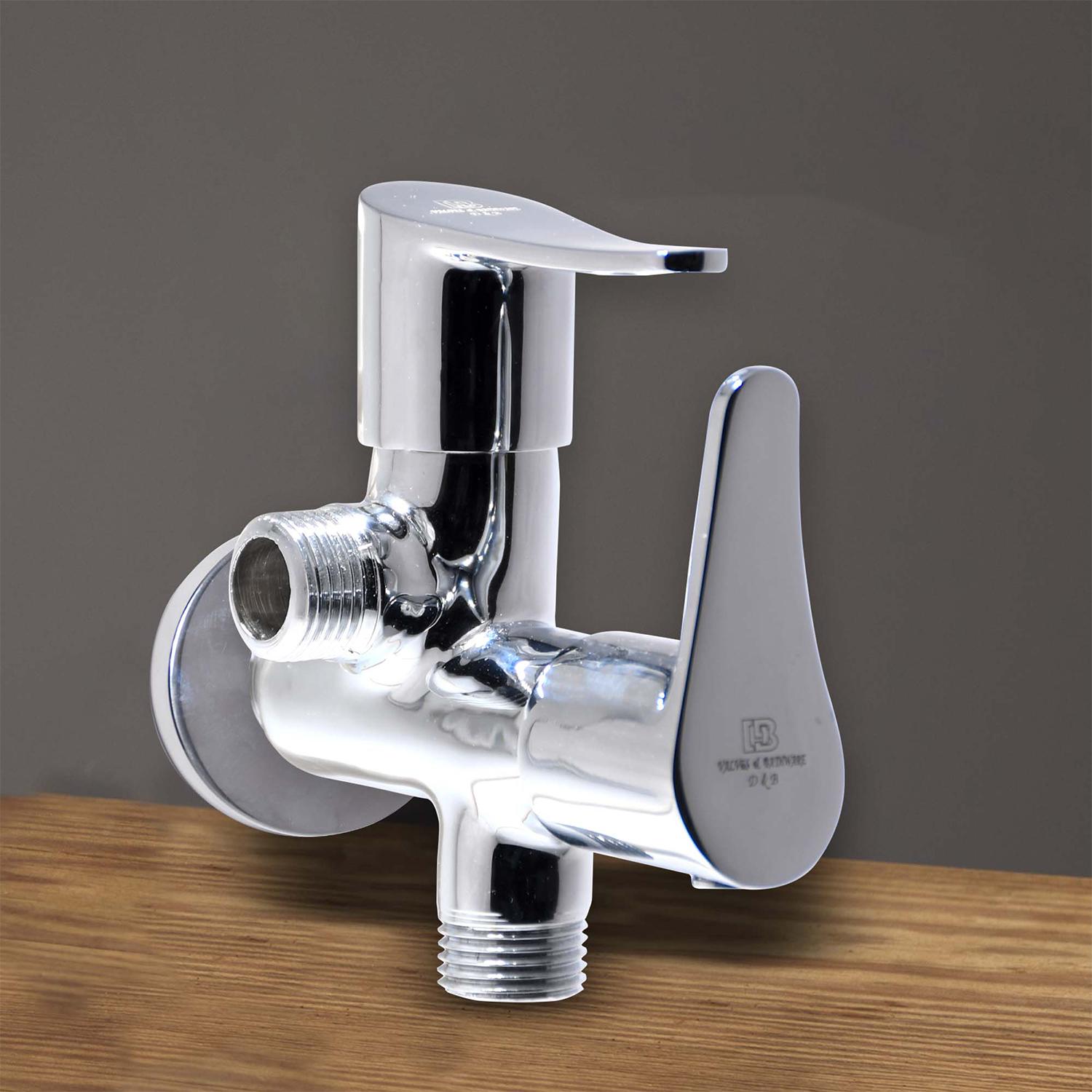D&B Bathware Chrome plated Angle Cock Faucet LAZZARO - 3310_2