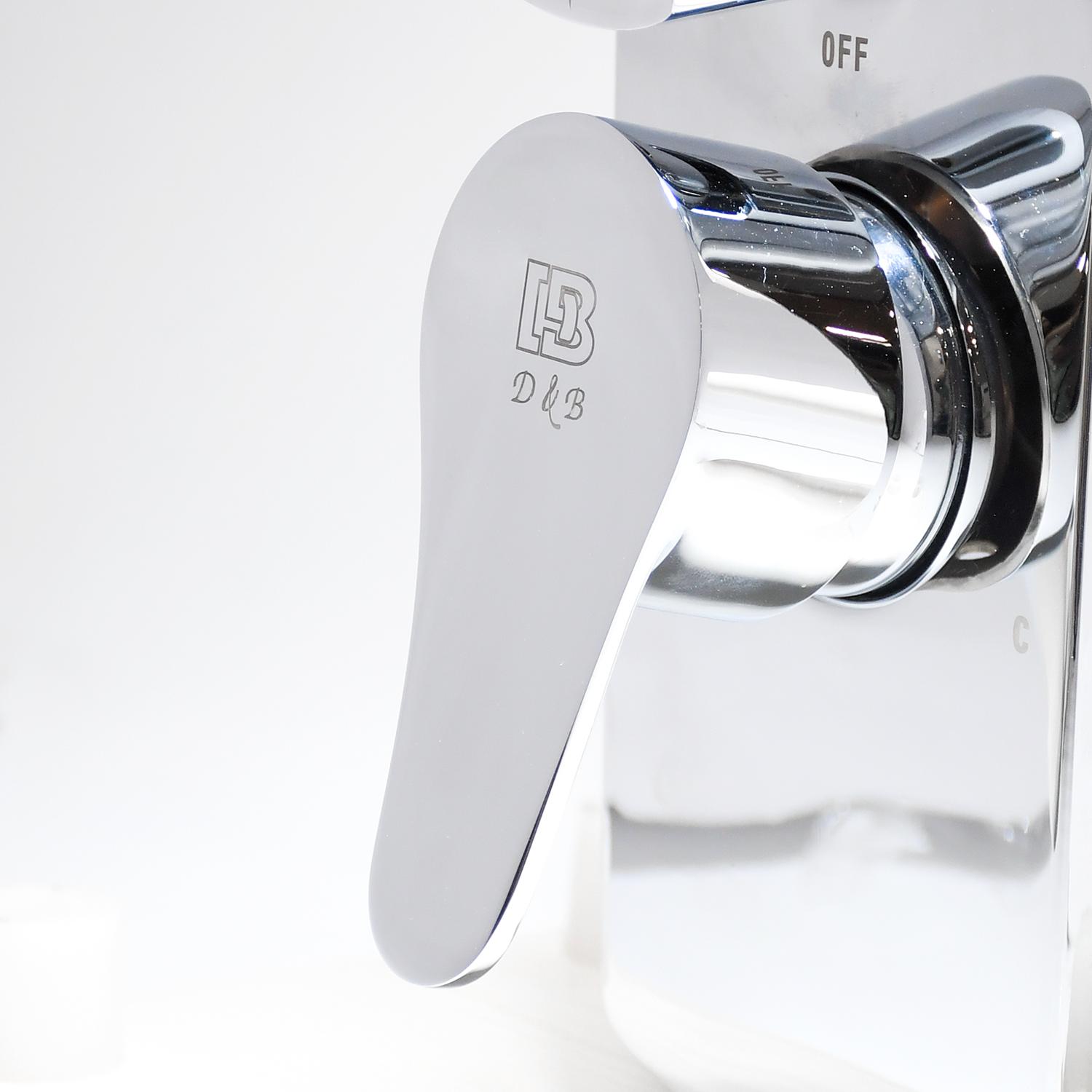 D&B Bathware Chrome Plated Upper Part Faucet Lazzaro - 3 Outlet_1