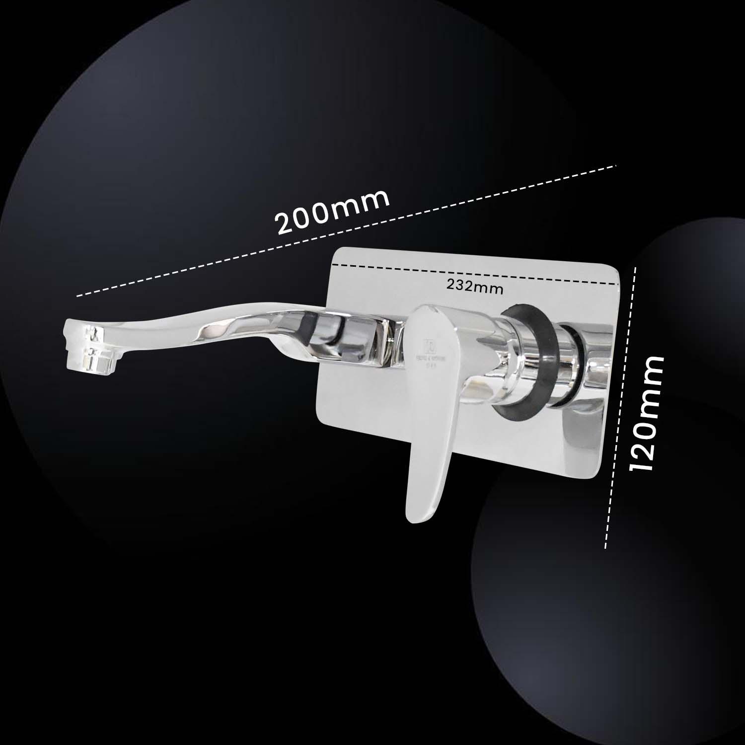 D&B Bathware Chrome Plated Diverter Upper Part Faucet LAZZARO-3316_3