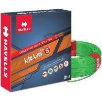 HAVELLS 0.5 sqmm HRFR PVC Electric Wire Green 90 m_0