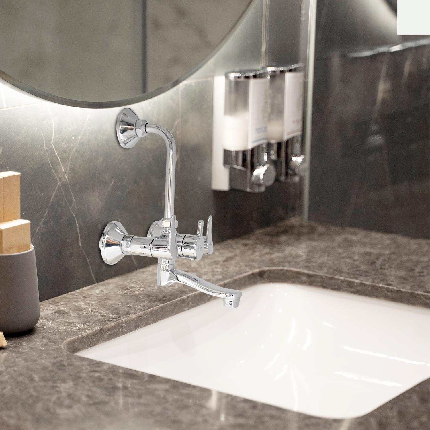 D&B Bathware Chrome plated Wall Mixers Faucet LAZZARO - 3306_3