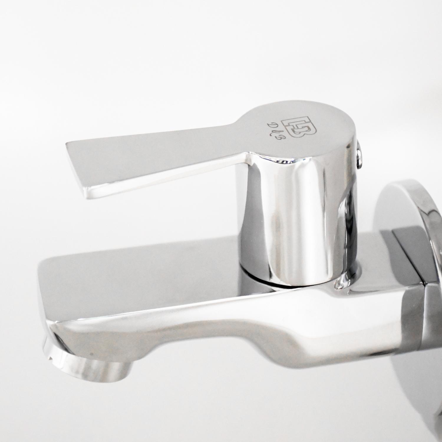 D&B Bathware Chrome plated Bib Cocks Faucet Piccolo-3201_2