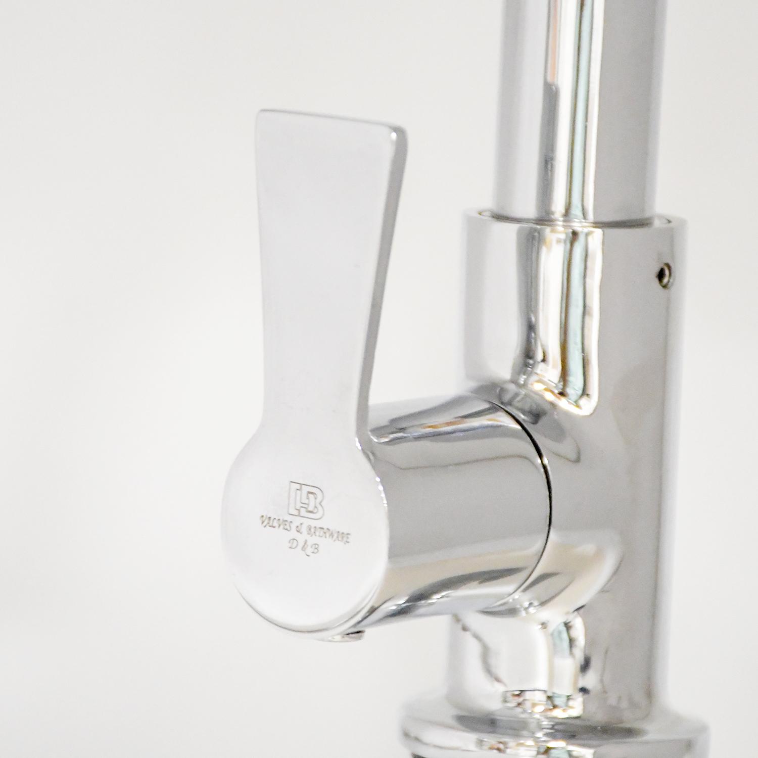 D&B Bathware Chrome plated Swan Neck Faucet Piccolo-3212_3