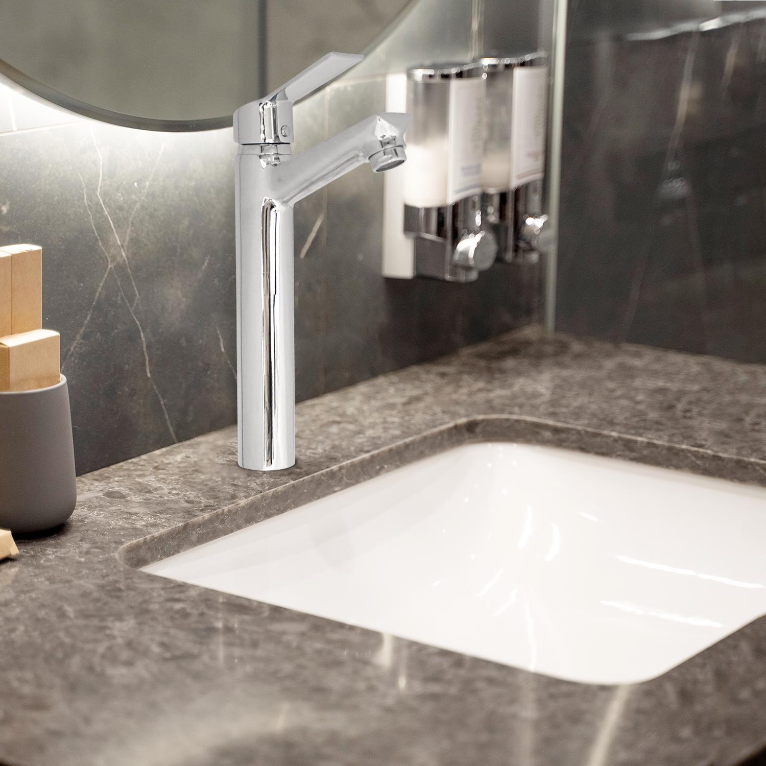 D&B Bathware Chrome plated Basin Mixers Faucet Piccolo-3218_4