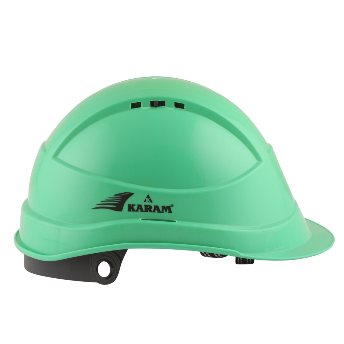 Karam Polypropylene Copolymer Mint Green Air Ventilated Safety Helmets PN541_2