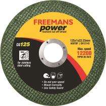 FREEMANS 125 mm Cutting Wheels CG125 22.23 mm 12200 rpm_0