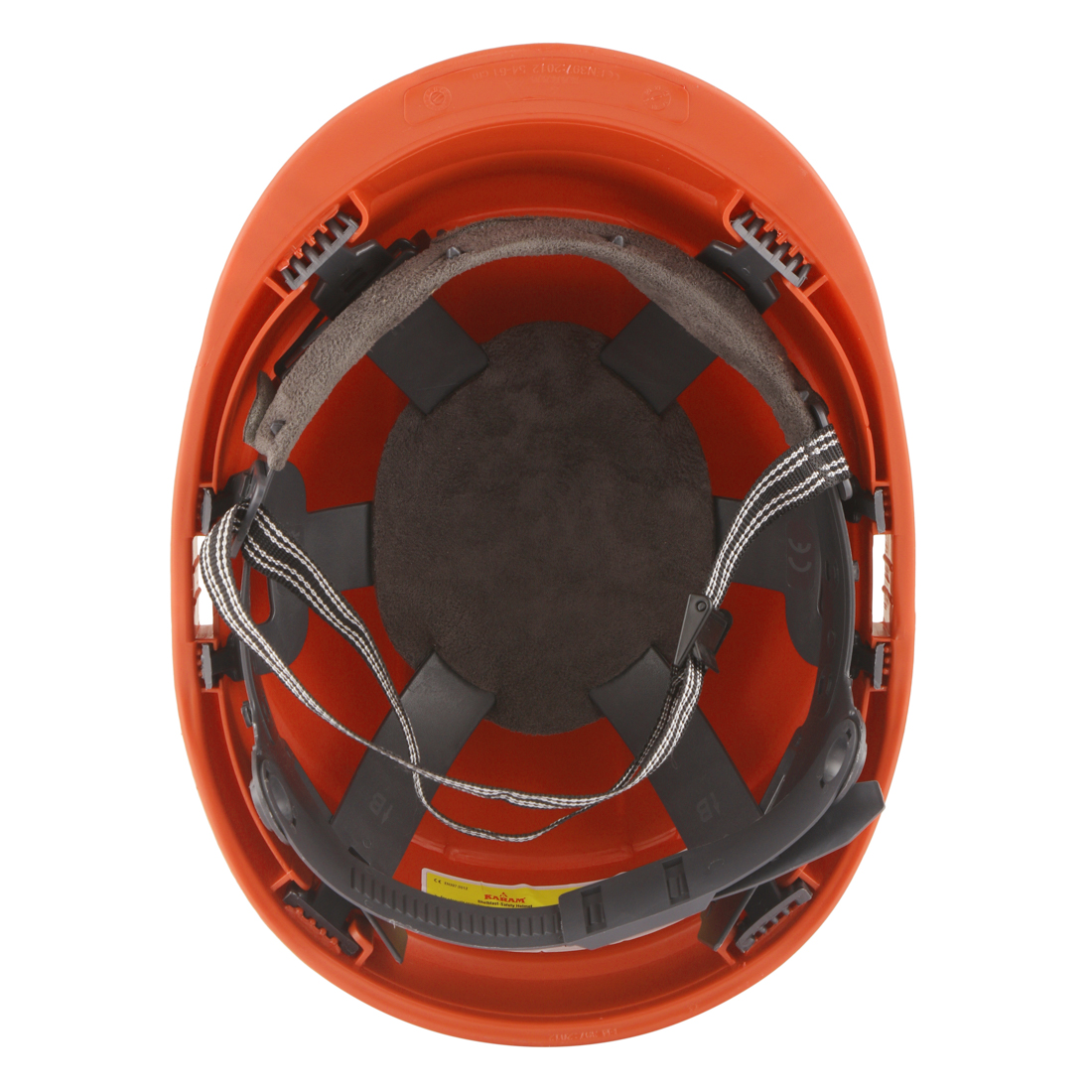 Karam Polypropylene Copolymer Fluorescent Orange Air Ventilated Safety Helmets PN541_4