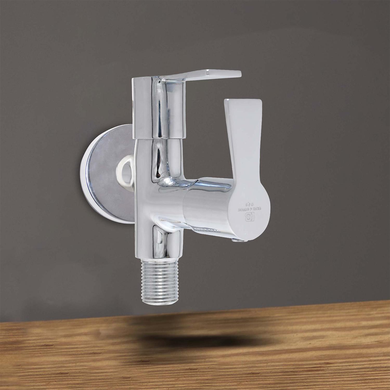 D&B Bathware Chrome plated Angle Cock Faucet Piccolo-3210_2