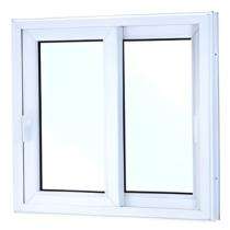 Sudhakar Sliding 2 Track White uPVC Window 3 x 3 ft_0