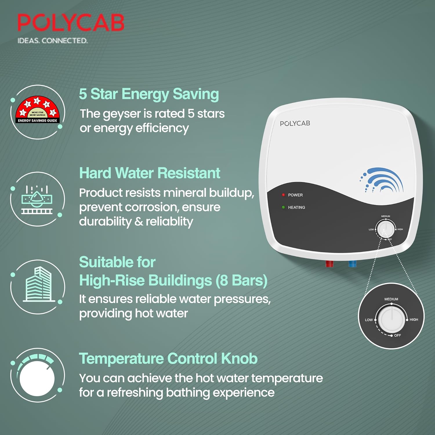 Polycab Superia 25 L 5 Star Storage Geysers_2