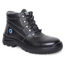 Bata BS 2013 Pride Buff Barton Print Leather Fiber Toe Safety Shoes Black_0