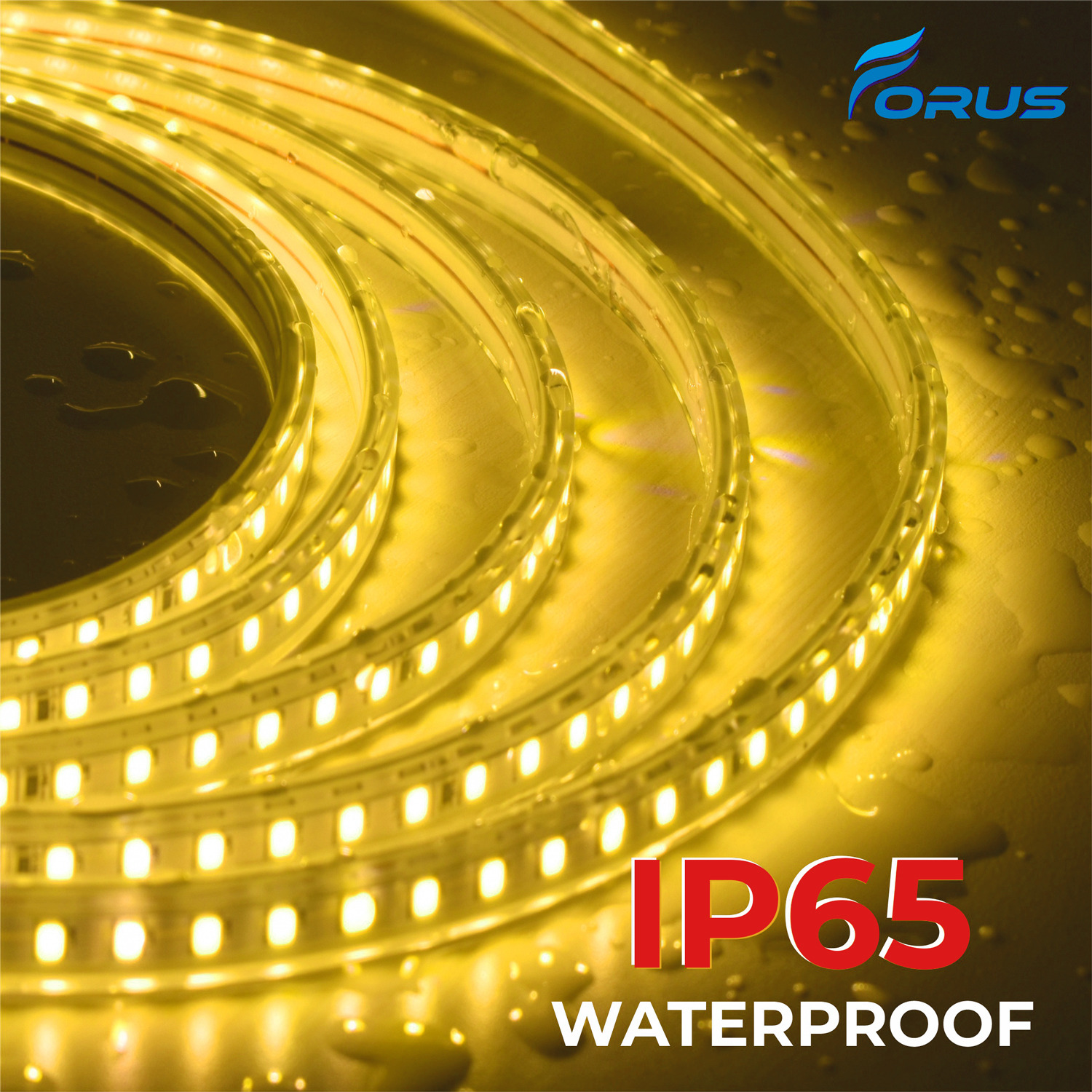 FORUS Warm White 50 m IP65 LED Rope Light_4