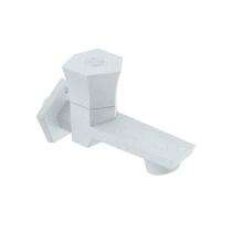 R.N. 15 mm PTMT Taps Wall Mounted Bib Cock with Flange_0