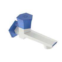 R.N. 15 mm PTMT Taps Wall Mounted Long Body Bib Cock with Flange_0