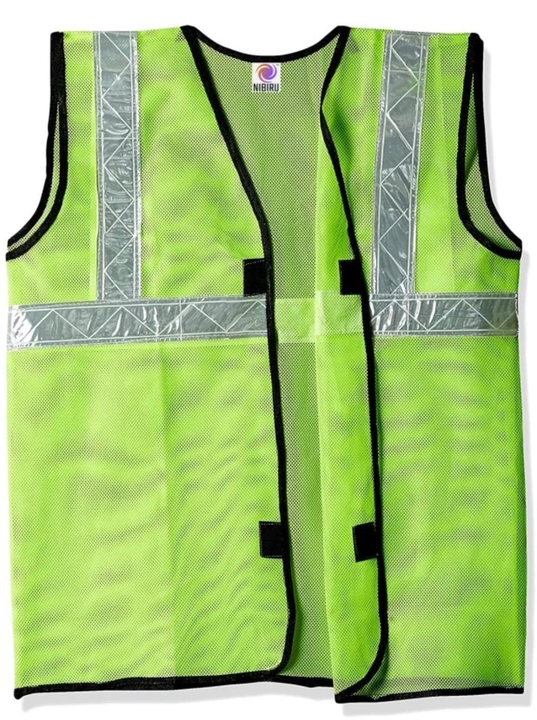 Polyester Safety Jackets Standard Reflective Green_1