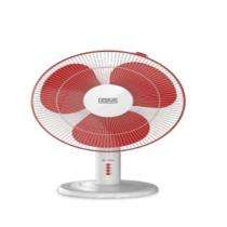 GM Bloom 400 mm 3 Blades White and Red Table Fan_0