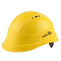 Karam Polyethylene Lemon Yellow Air Ventilated Safety Helmets PN545_0