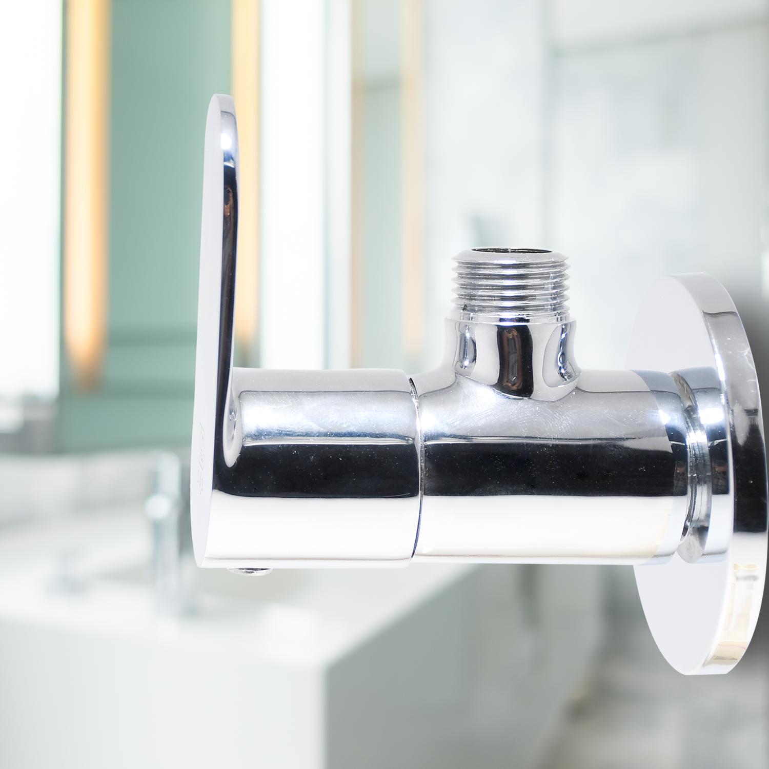 D&B Bathware Chrome plated Angle Cock Faucet IVANO-3402_2