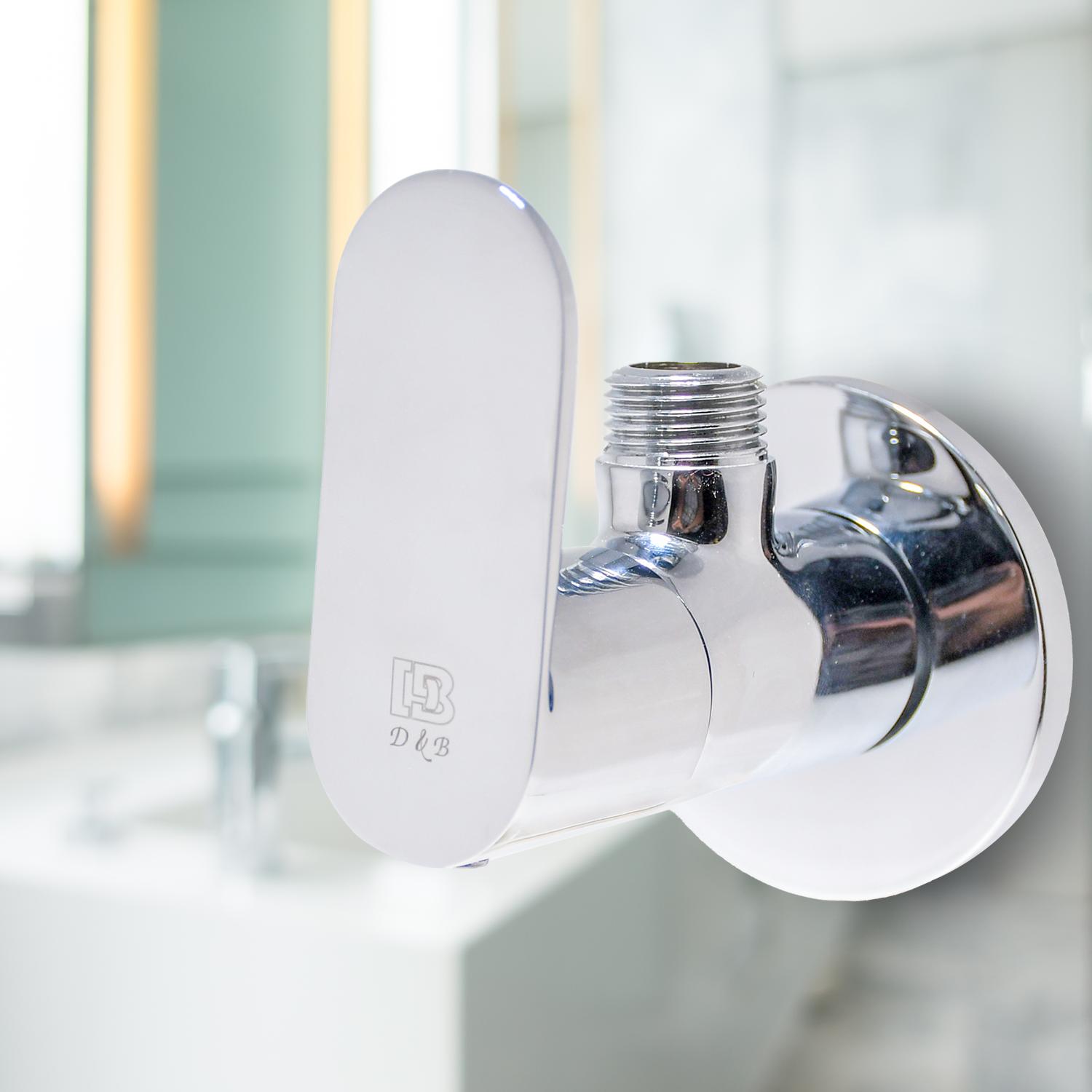 D&B Bathware Chrome plated Angle Cock Faucet IVANO-3402_3