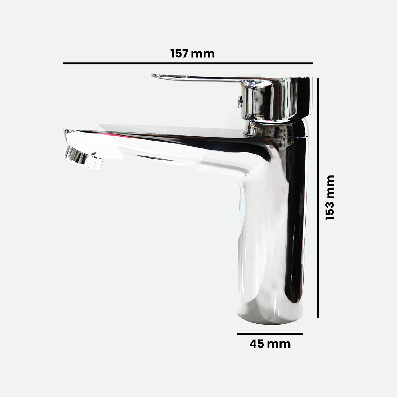 D&B Bathware Chrome Plated Basin Mixers Faucet IVANO-3417_1