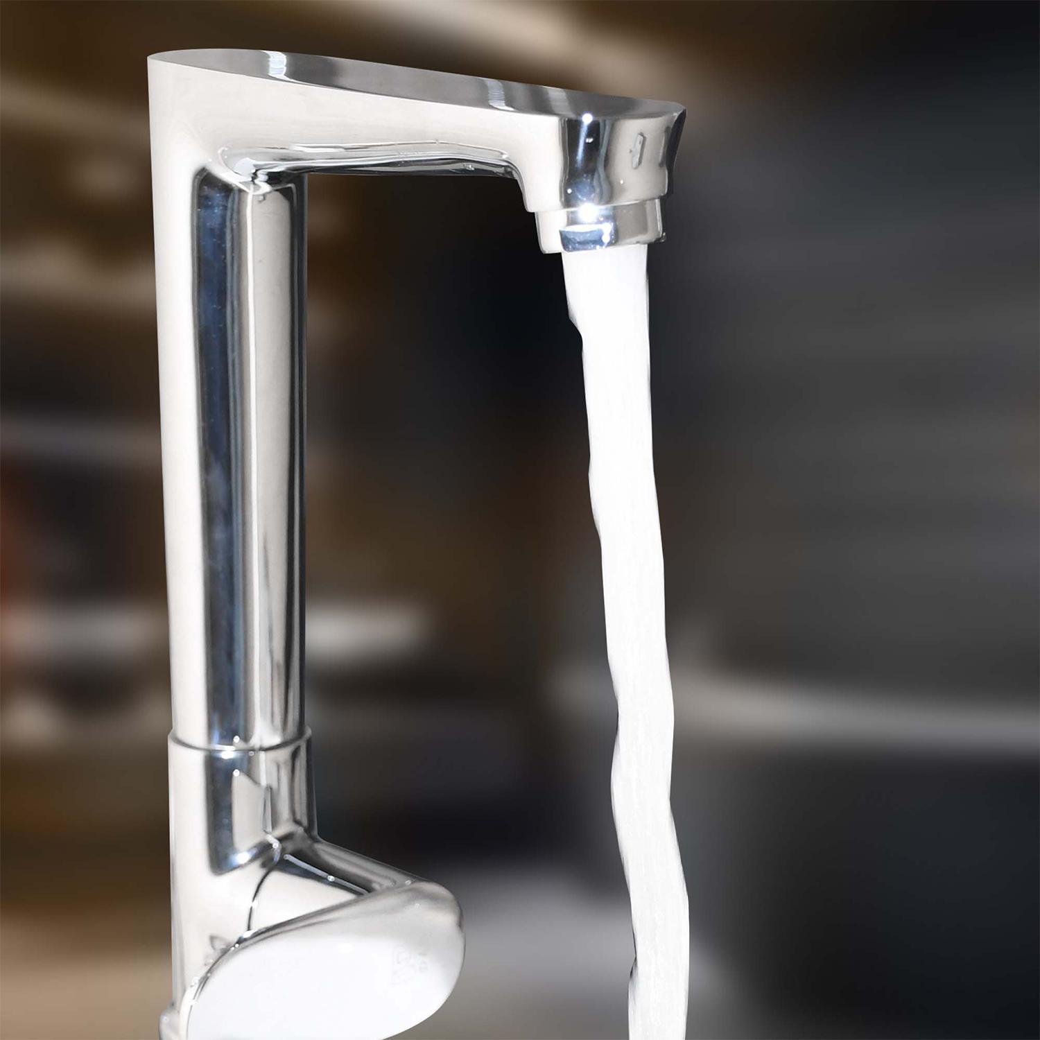 D&B Bathware Chrome plated Swan Neck Faucet IVANO-3412_1