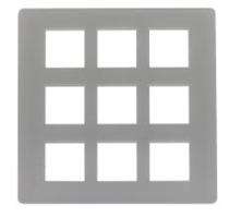 Legrand 5758-20 18 M Grey Modular Switch Plate Cover_0