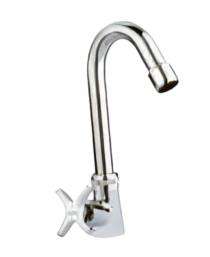 KRANTI Chrome Finish Swan Neck with Swinging Spout Faucet AR - 107_0
