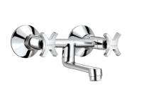 KRANTI Chrome Finish Wall Mixer Non Telephonic Faucet AR - 110_0
