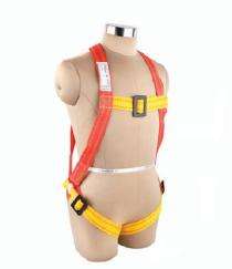 ALKO PLUS Synthetic Fibre Full Body Simple Hook Double Rope Safety Harness Free Size_0