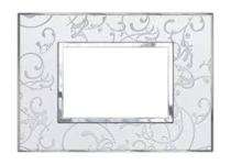 Legrand 5758-55 3 M Silver Baroque Modular Switch Plate Cover_0