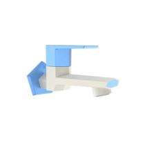 R.N. 15 mm PTMT Taps Wall Mounted Long Body Bib Cock with Flange_0