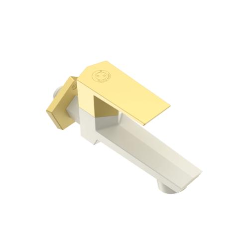 R.N. 15 mm PTMT Taps Wall Mounted Long Body Bib Cock with Flange_1