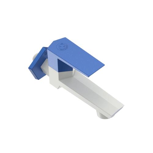 R.N. 15 mm PTMT Taps Wall Mounted Long Body Bib Cock with Flange_1