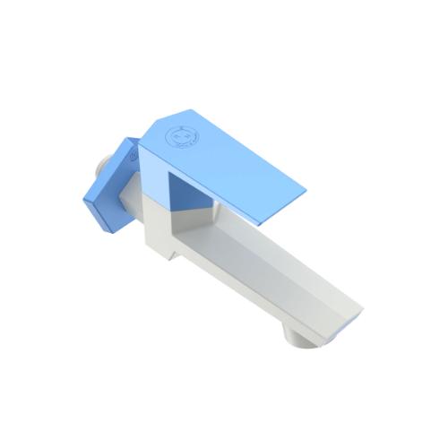 R.N. 15 mm PTMT Taps Wall Mounted Long Body Bib Cock with Flange_1