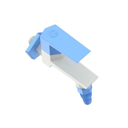 R.N. 15 mm PTMT Taps Wall Mounted Nozzle Bib Cock with Flange_1