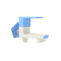 R.N. 15 mm PTMT Taps Wall Mounted 2 in 1 Bib Cock with Flange_0