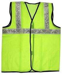 Polyester Safety Jackets L Reflective Green_0