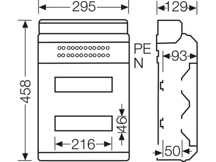 HENSEL KV 9224 M IP65 Distribution Boards Single/Three Phase_1