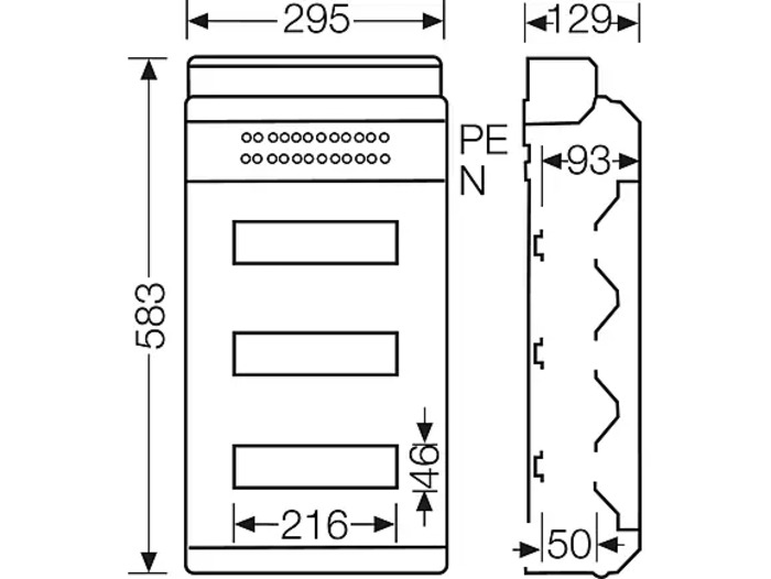 HENSEL KV 9336 M IP65 Distribution Boards Single/Three Phase_1