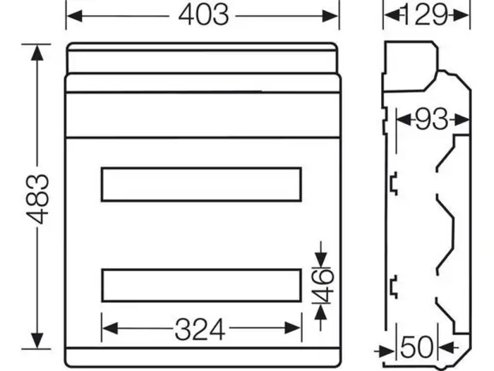 HENSEL KV 8236 M IP65 Distribution Boards Single/Three Phase_1