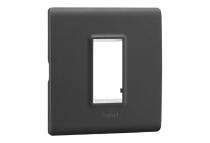 Legrand 6813-11 1 M Matt black Modular Switch Plate Cover_0