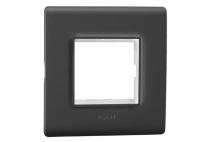 Legrand 6813-12 2 M Matt black Modular Switch Plate Cover_0