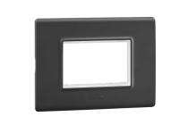 Legrand 6813-13 3 M Matt black Modular Switch Plate Cover_0