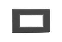 Legrand 6813-14 4 M Matt black Modular Switch Plate Cover_0