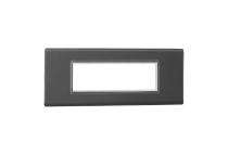 Legrand 6813-15 6 M Matt black Modular Switch Plate Cover_0