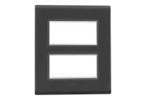 Legrand 6813-17 8 M Matt black Modular Switch Plate Cover_0