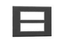 Legrand 6813-19 12 M Matt black Modular Switch Plate Cover_0