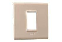 Legrand 6813-44 1 M Aluminium Champagne Modular Switch Plate Cover_0