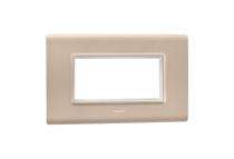 Legrand 6813-47 4 M Aluminium Champagne Modular Switch Plate Cover_0