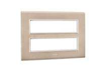 Legrand 6813-53 16 M Aluminium Champagne Modular Switch Plate Cover_0